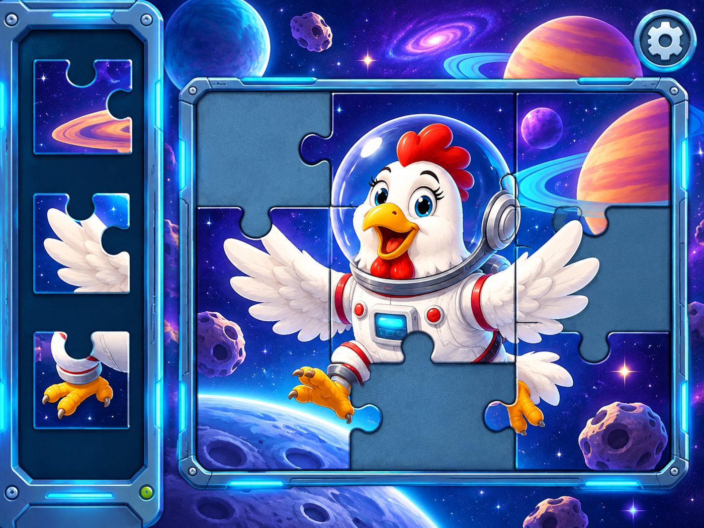 La astronauta saludando desde la órbita.